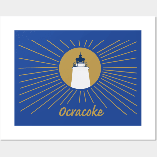 Ocracoke Sun Rays Wall Art by Trent Tides